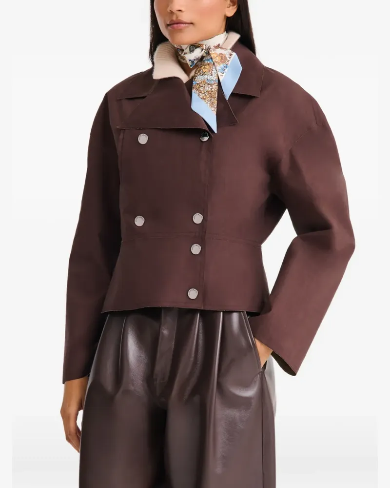 Longchamp Frise Fleurie scarf - Weiß Weiß