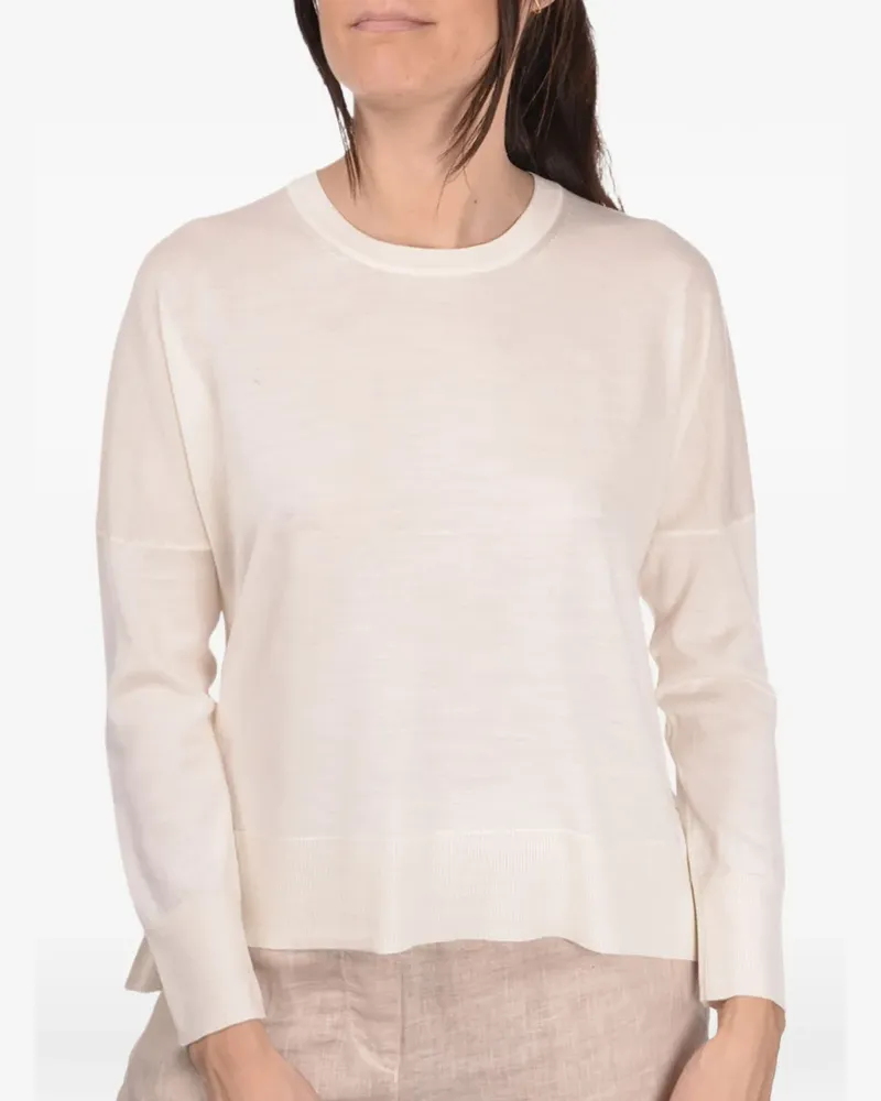 Gran Sasso Oberteil mit Rundhalsausschnitt - Nude Nude