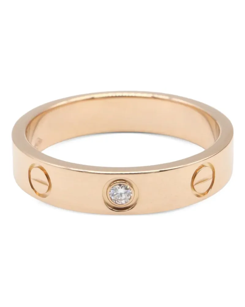 Cartier 2010s mini Love Ring mit Diamant - Rosa Rosa