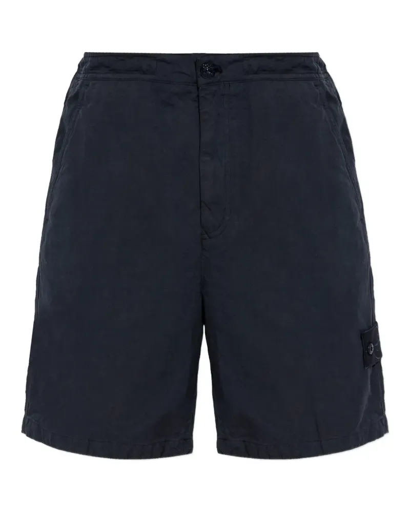 Stone Island Shorts mit aufgesetzten Taschen - Blau Blau