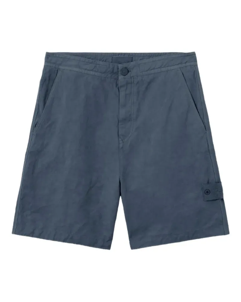 Stone Island Shorts mit aufgesetzten Taschen - Blau Blau