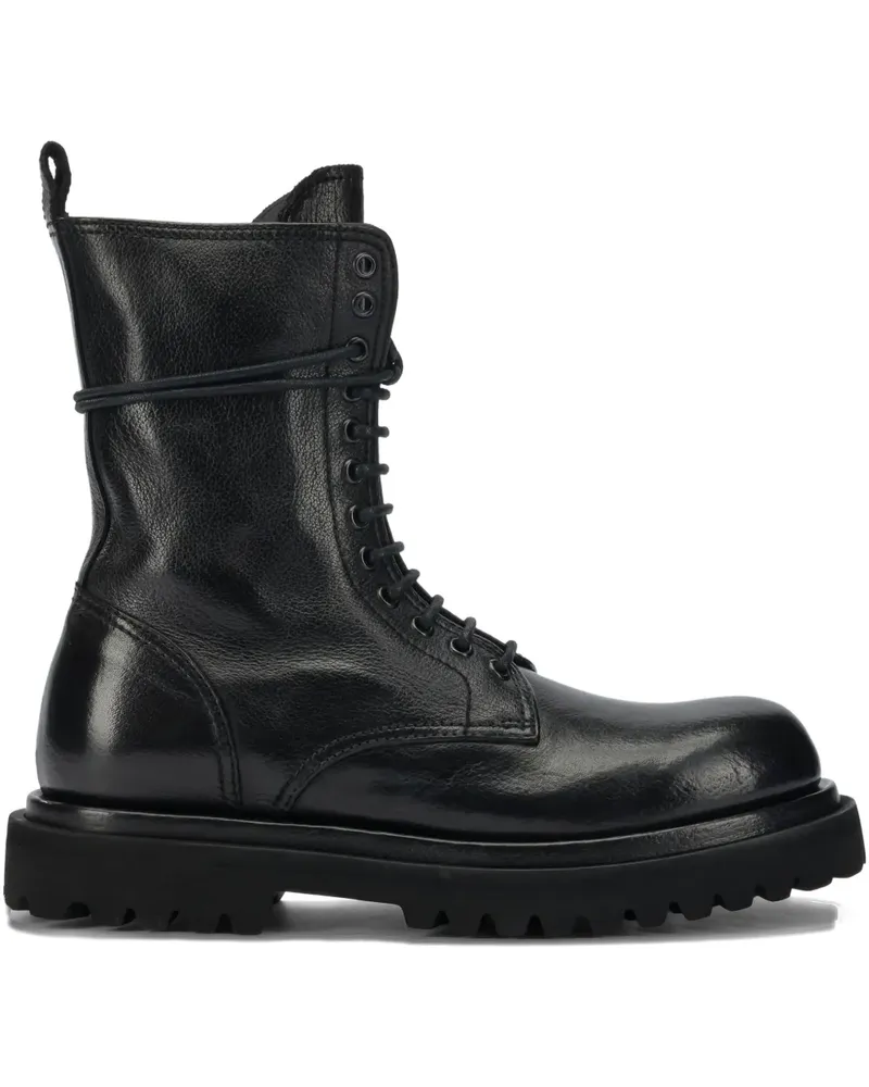 Officine Creative Italia Wisal dd 106 Stiefel mit Reißverschluss - Schwarz Schwarz