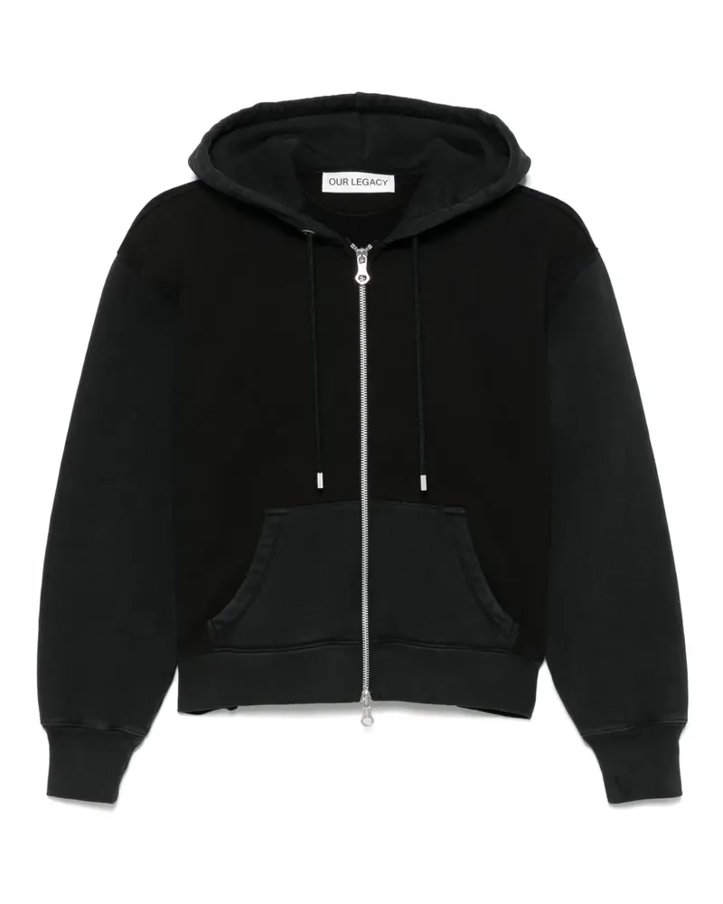 Our Legacy Klassische Kapuzenjacke - Schwarz Schwarz