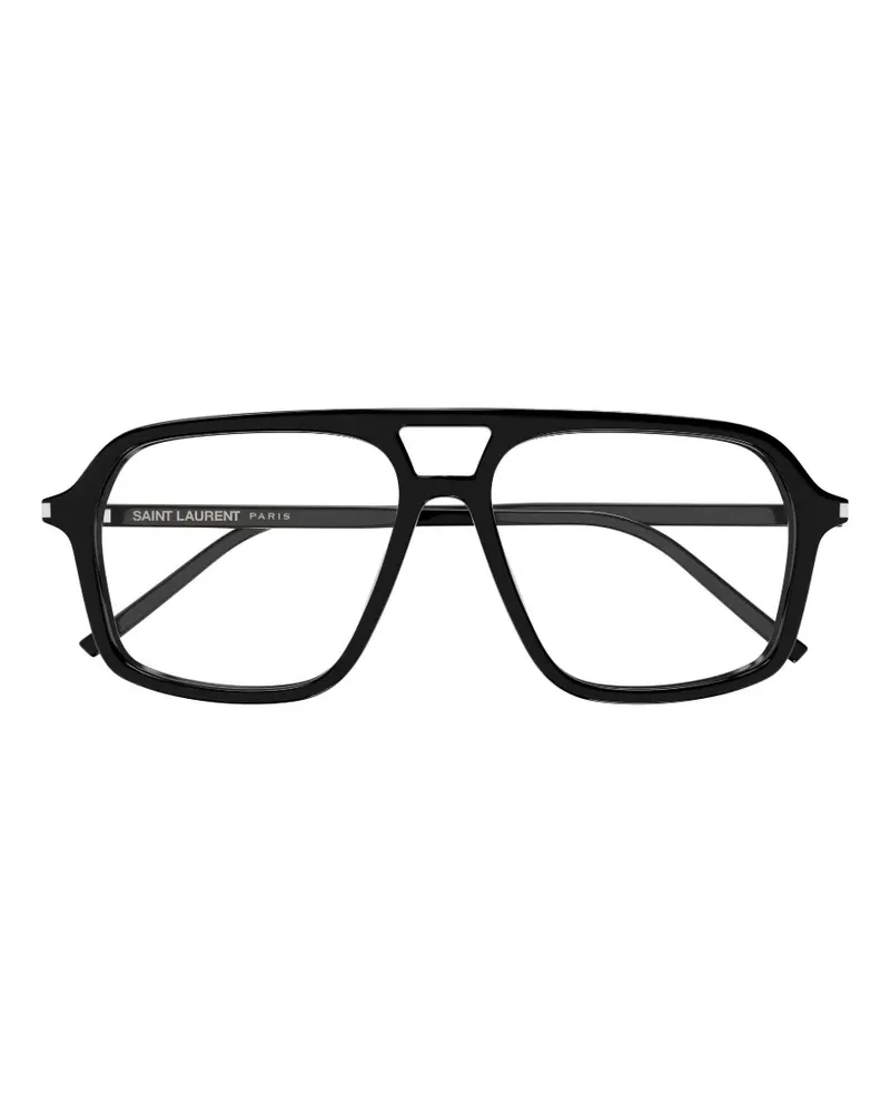 Saint Laurent Klassische Pilotenbrille - Schwarz Schwarz