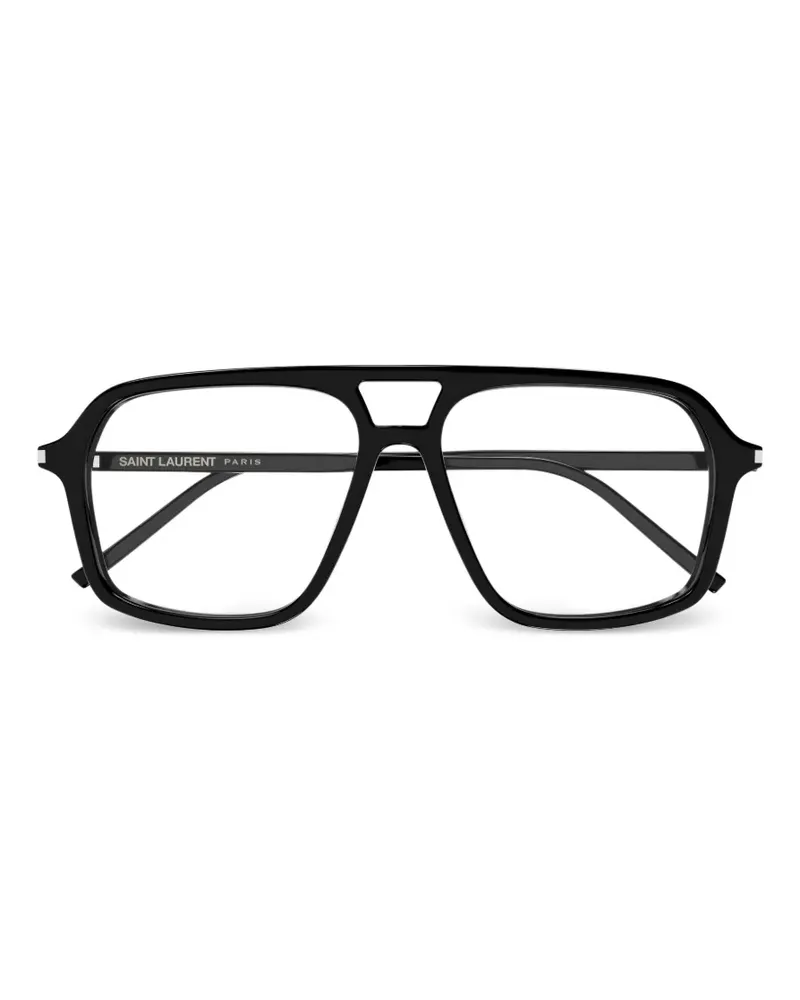 Saint Laurent Klassische Pilotenbrille - Schwarz Schwarz