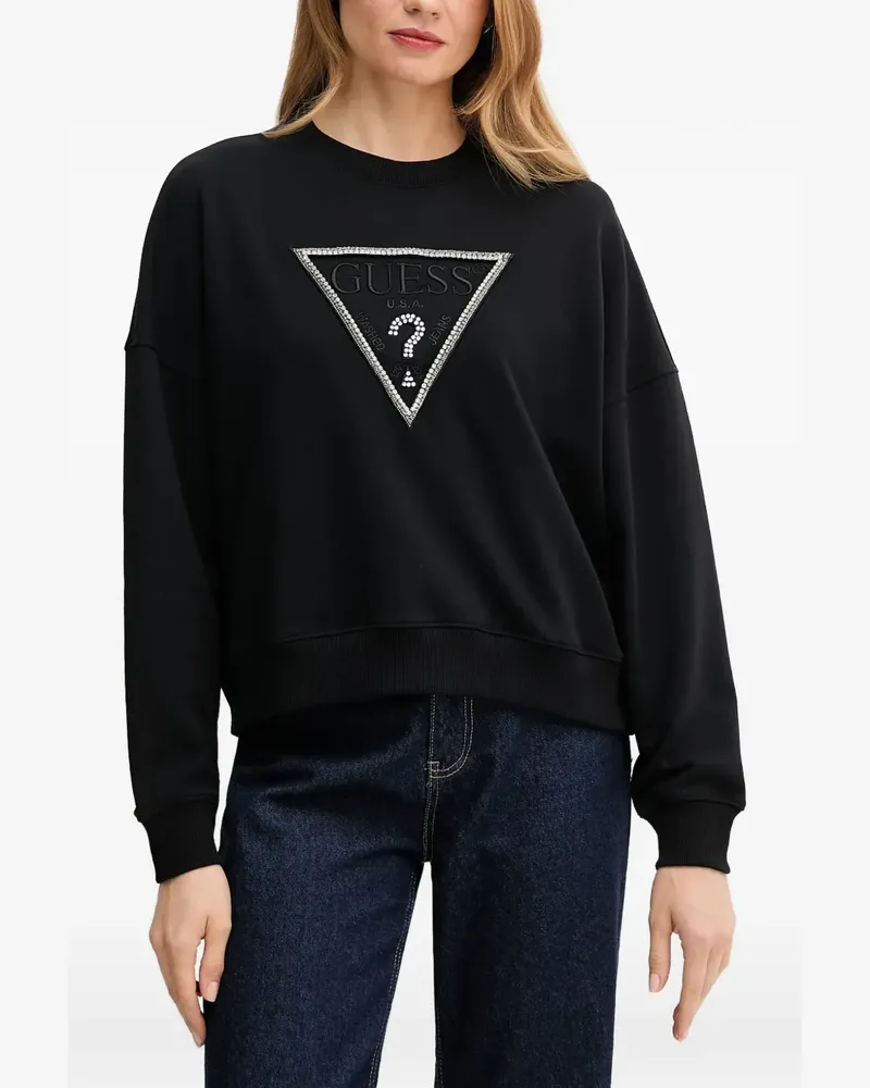 Guess Rachele Sweatshirt mit Logo - Schwarz Schwarz