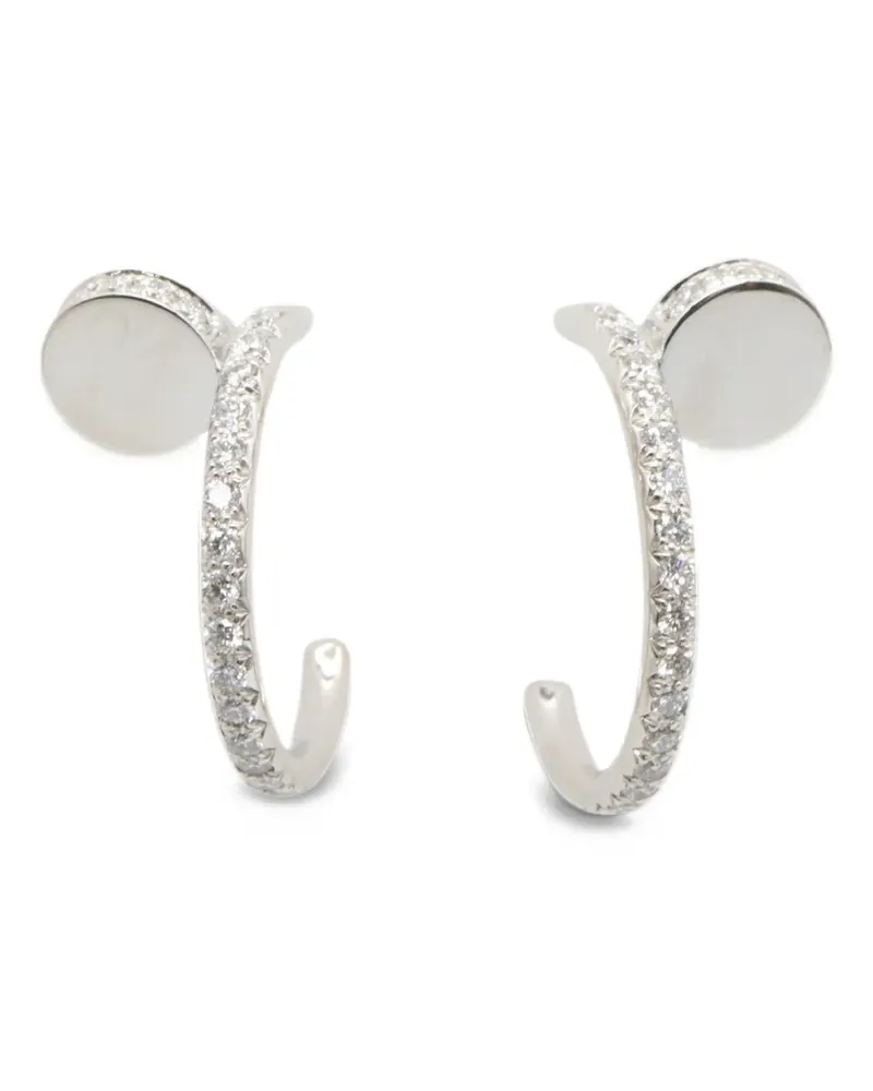 Cartier 2010s SM Juste Un Clou hoop earrings - Silber Silber