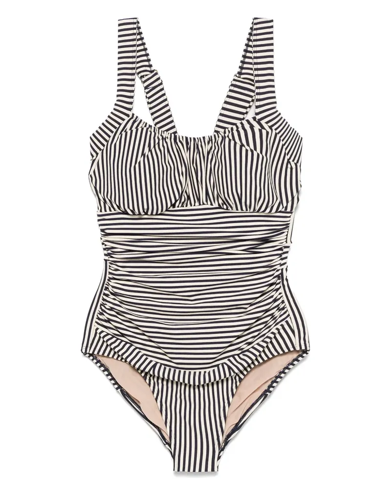 Marlies Dekkers Gestreifter Badeanzug - BLUE ECRU Blue