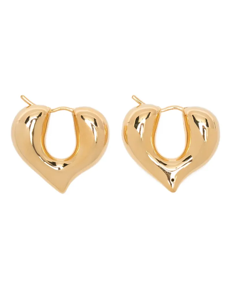 Missoma Molten Heart post-back-fastening hoop earrings - Gold Gold