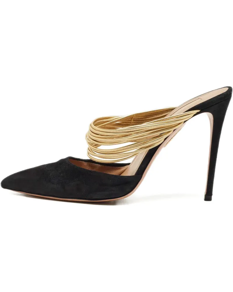 Aquazzura Rendez Vous Mules mit spitzer Kappe - Schwarz Schwarz