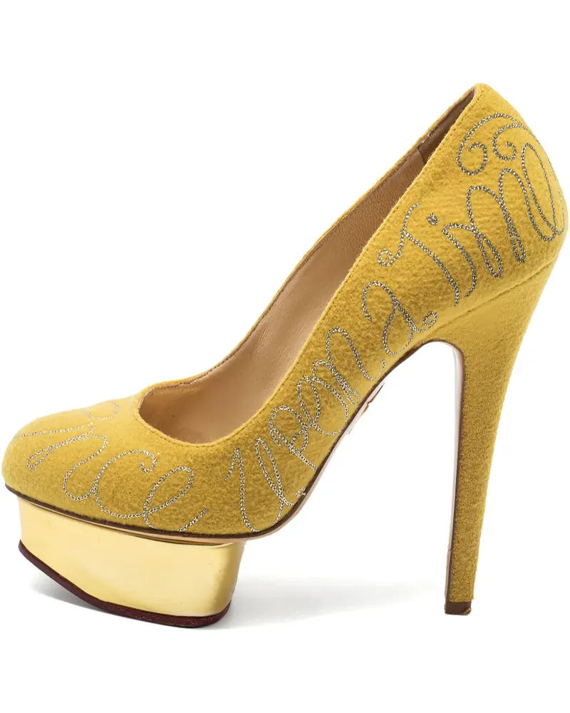 Charlotte Olympia Pre-owned Dolly Pumps 140mm - Gelb Gelb