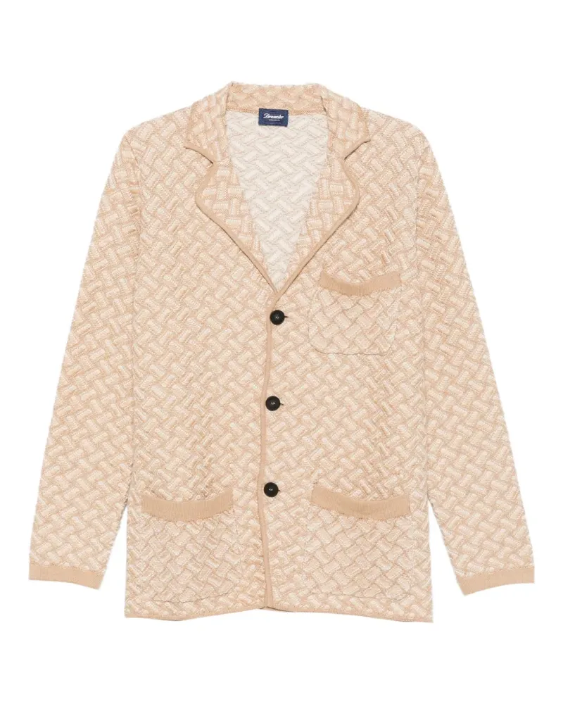 Drumohr  chest-pocket cardigan - Nude Nude