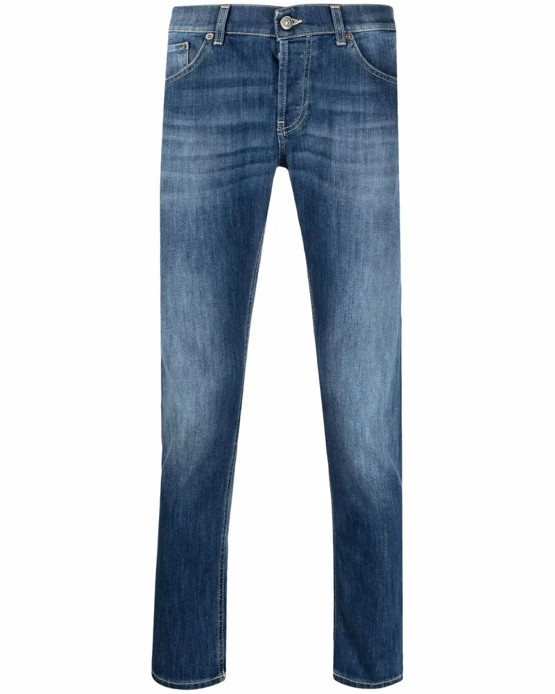 Dondup Dunkle Straight-Leg-Jeans - Blau Blau