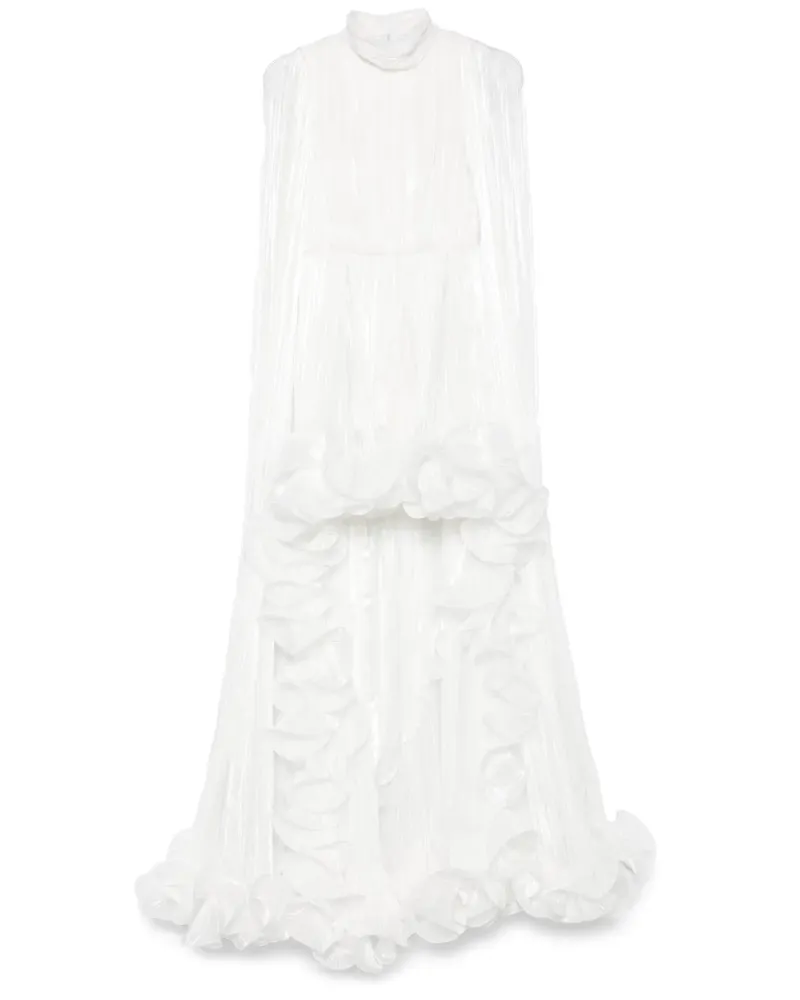 Ana Radu Plissierte Robe - Weiß Weiß