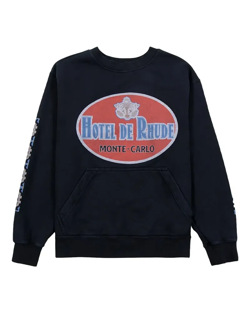 RHUDE Hotel de  Monte-Carlo Sweatshirt - Schwarz Schwarz