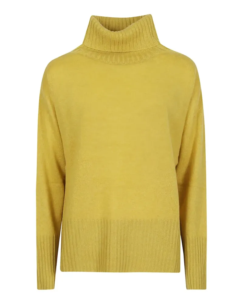 ARAGONA Rollkragenpullover aus Kaschmir - Gelb Gelb
