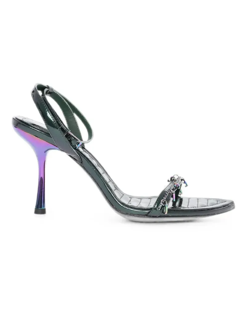 Diesel D-VINA iridescent-heel sandals - Grün Grün