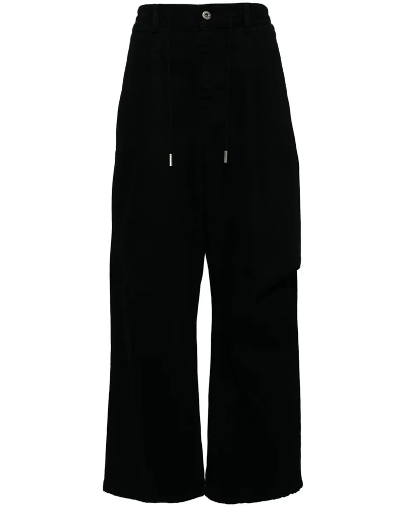 SONGZIO Asymmetrische Jeans - Schwarz Schwarz