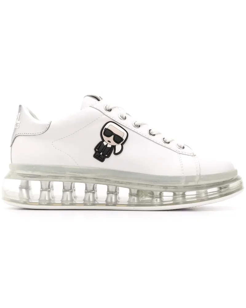 Karl Lagerfeld Sneakers mit Logo-Schild - Weiß Weiß