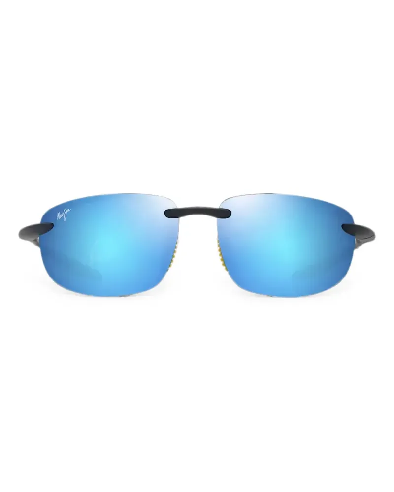 Maui Jim Ho’okipa Ultra Sonnenbrille mit eckigem Gestell - Schwarz Schwarz