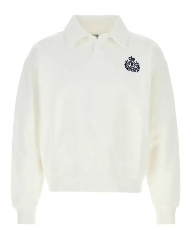 SPORTY & RICH logo-embroidered cotton polo shirt - Weiß Weiß