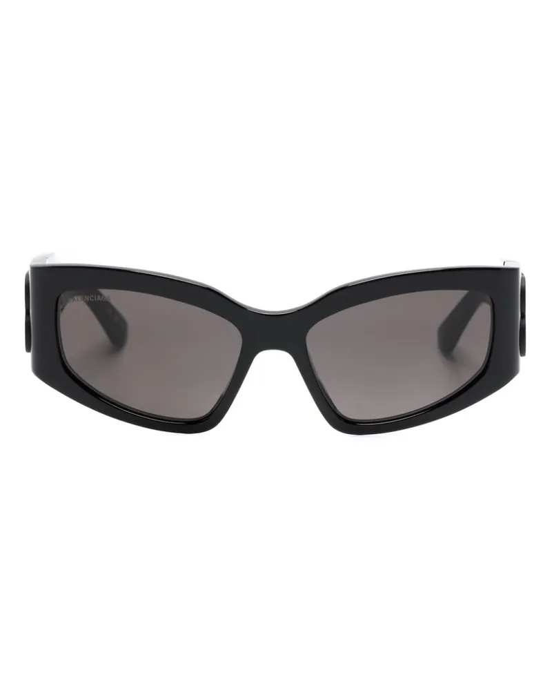 Balenciaga Klassische Cat-Eye-Sonnenbrille - Schwarz Schwarz