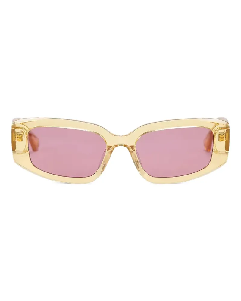 Kurt Geiger rectangle-frame sunglasses - Gelb Gelb