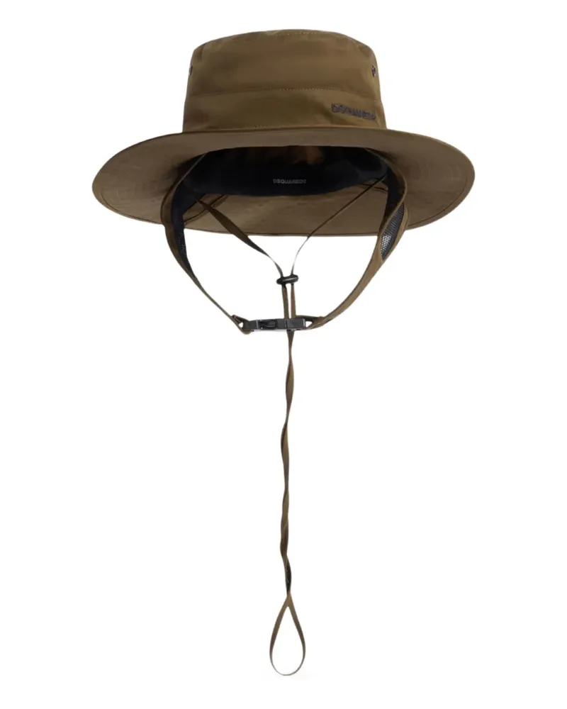 Dsquared2 Hut mit Logo-Stickerei - Grün Grün