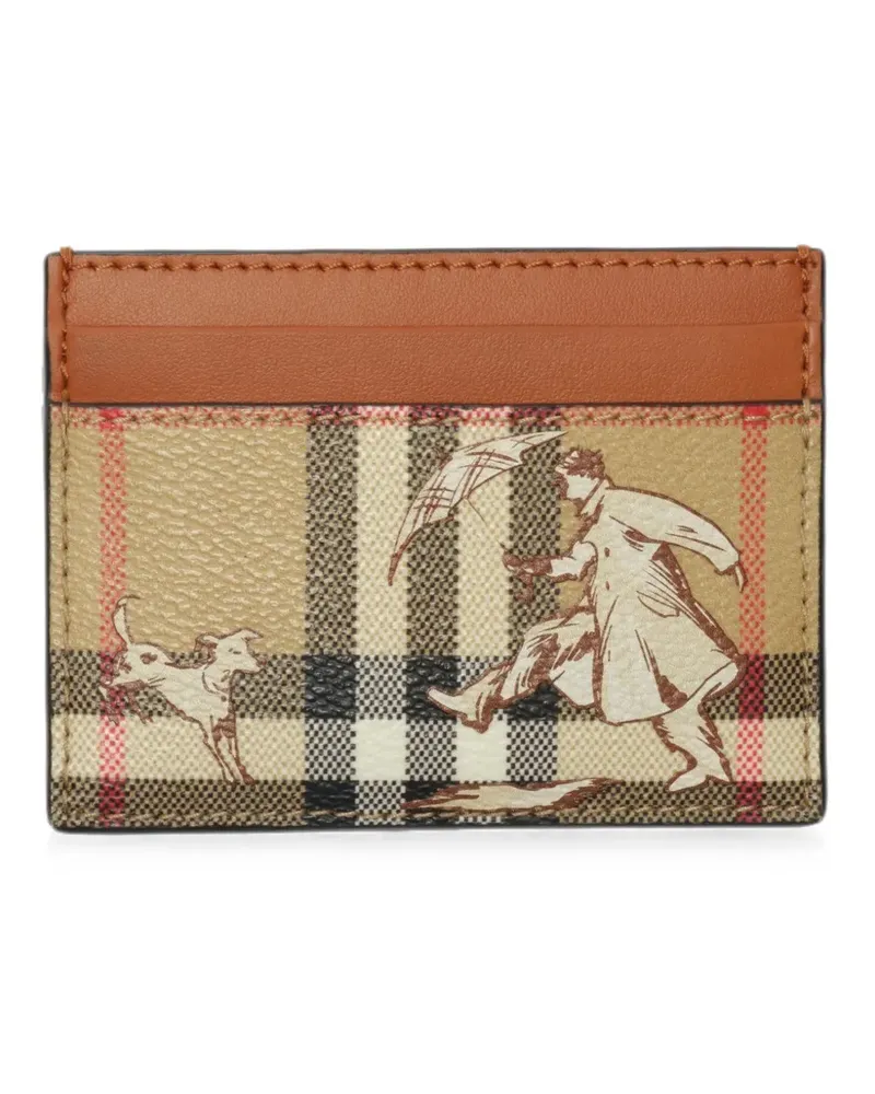Burberry Mates Check card holder - Nude Nude