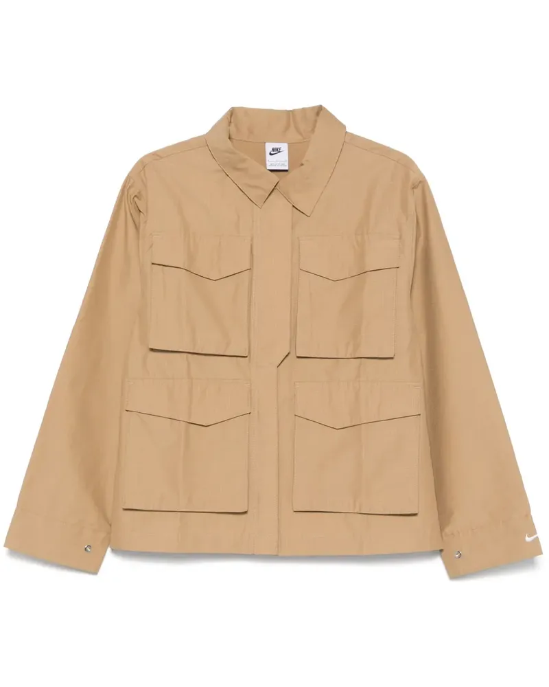 Nike Jacke aus Ripstop - Nude Nude