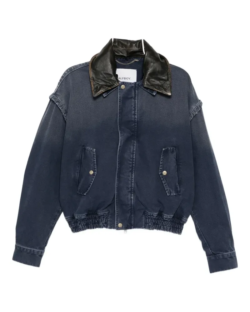 HALFBOY denim bomber jacket - Blau Blau