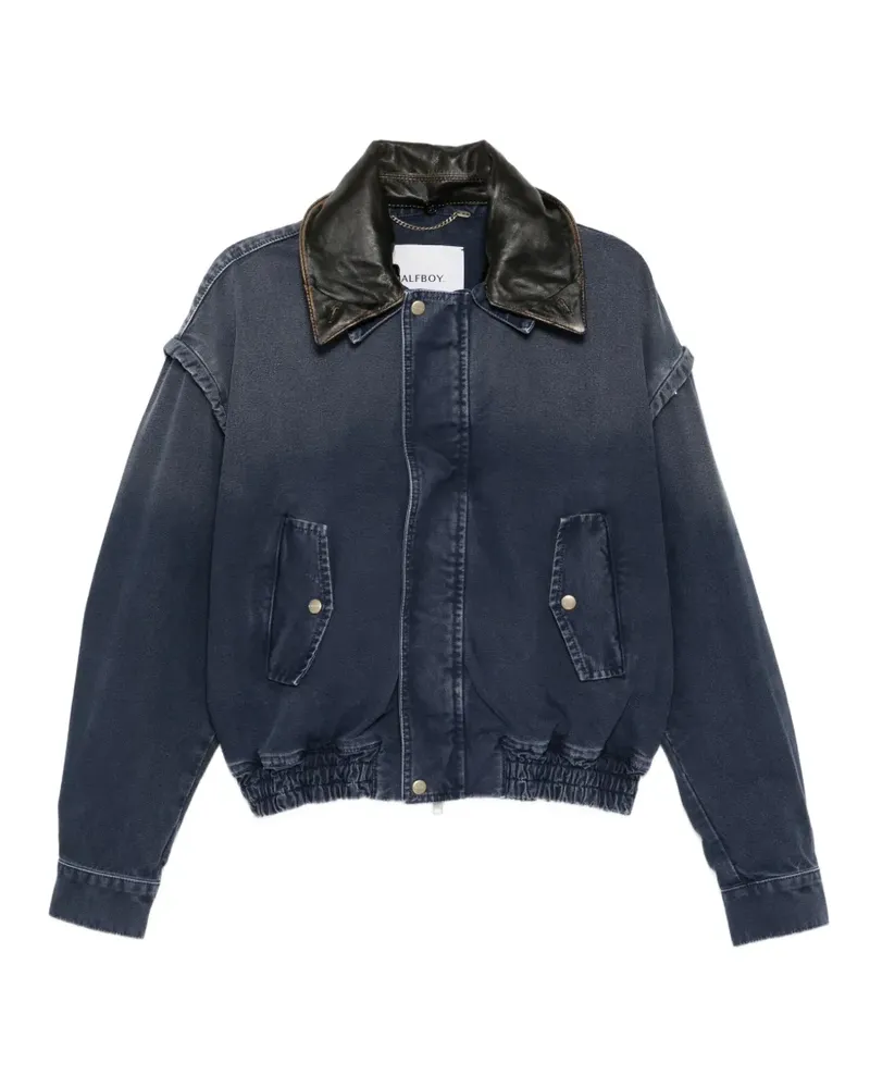 HALFBOY denim bomber jacket - Blau Blau