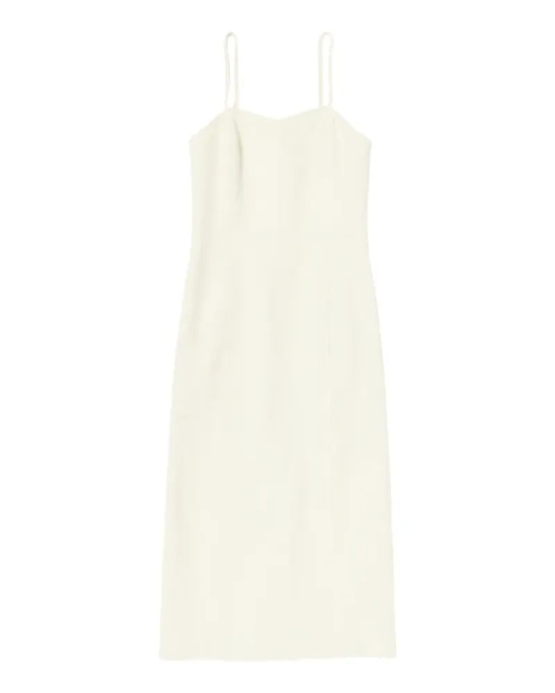 AURALEE woven midi dress - Nude Nude
