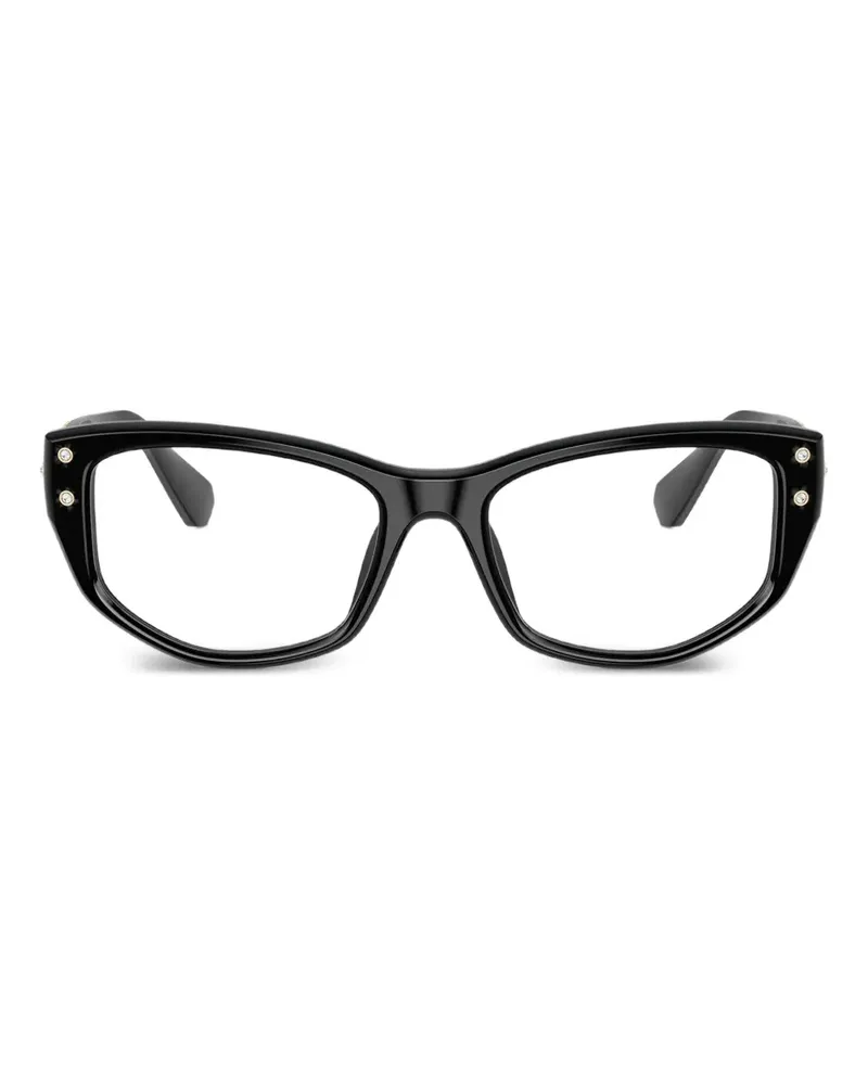 Swarovski Cat-Eye-Brille - Schwarz Schwarz