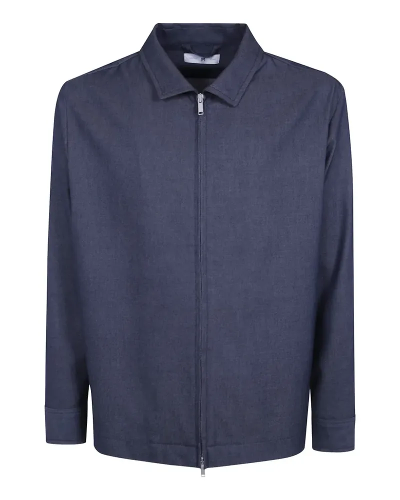 PT TORINO zip-up shirt jacket - Blau Blau