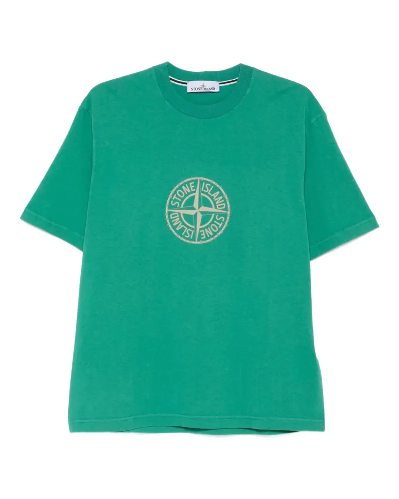 Stone Island logo T-shirt - Grün Grün