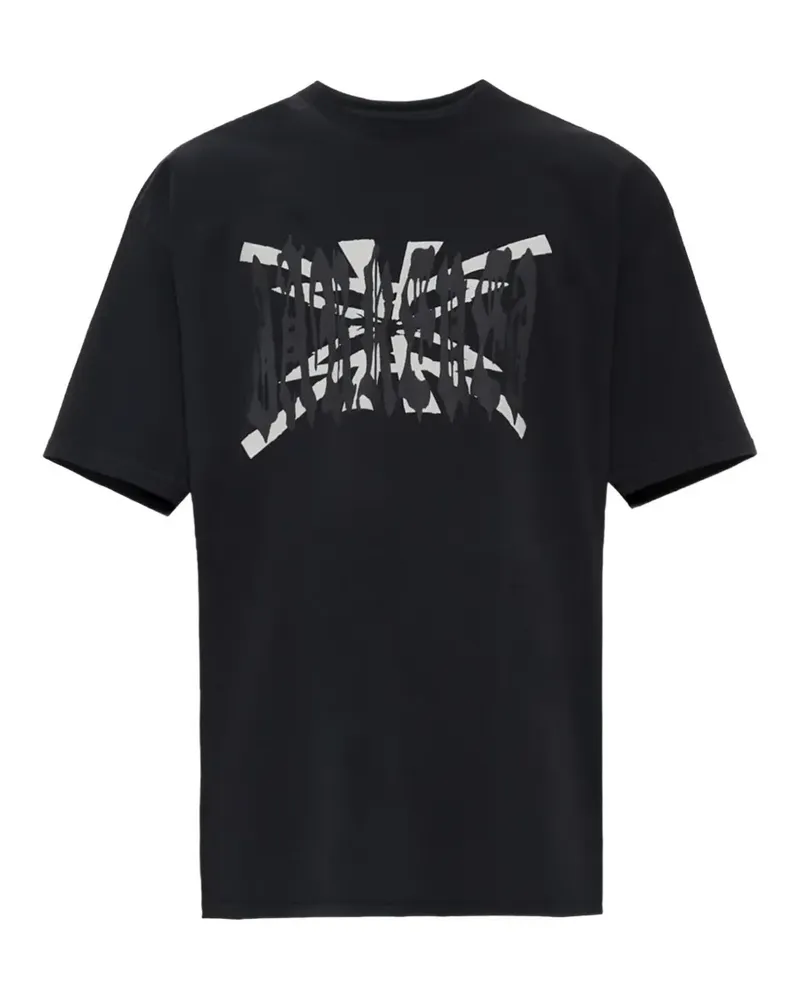 44 LABEL GROUP Hard Music printed T-shirt - Schwarz Schwarz