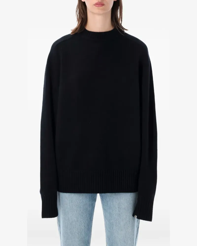 extreme cashmere Ordinary Pullover mit rundem Ausschnitt - Schwarz Schwarz