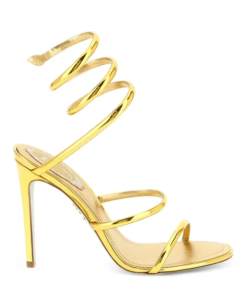 René Caovilla Flache Cleo Sandalen - Gold Gold