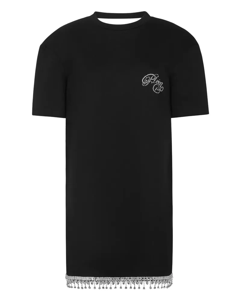 Philipp Plein Signature T-Shirtkleid - Schwarz Schwarz