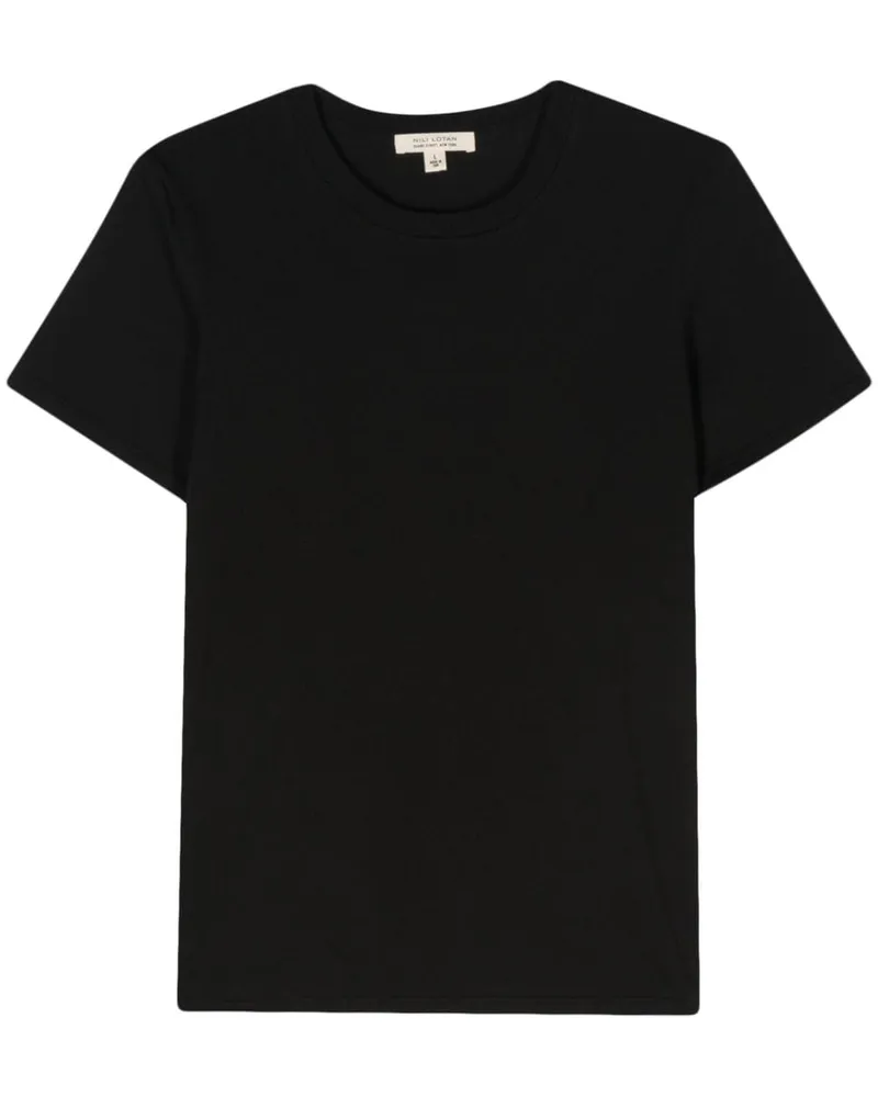Nili Lotan T-Shirt mit Rundhalsausschnitt - Schwarz Schwarz