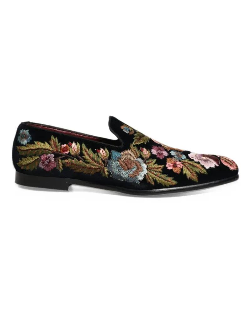 Dolce & Gabbana Sakko mit aufgestickten Blumen - Schwarz Schwarz