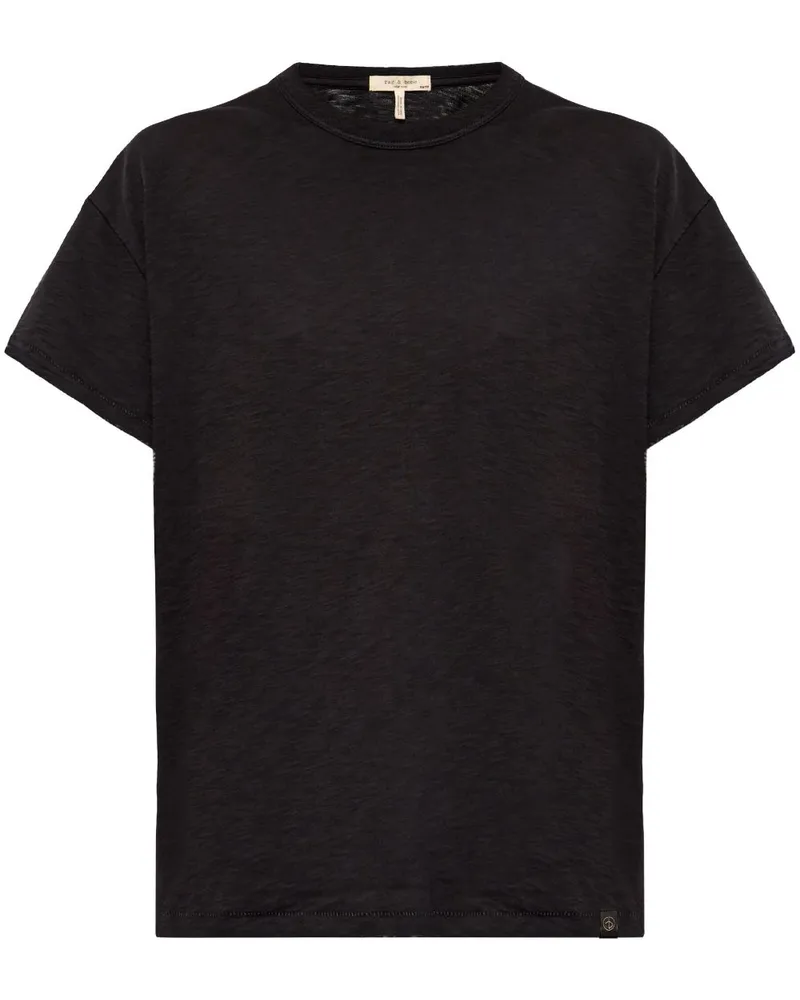 Rag & Bone Mini Slub T-Shirt Schwarz