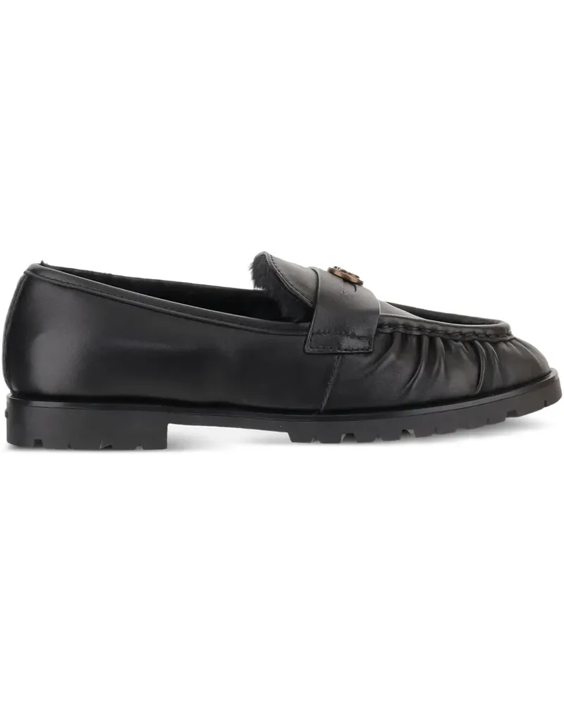 Pinko Loafer aus Nappaleder - Schwarz Schwarz