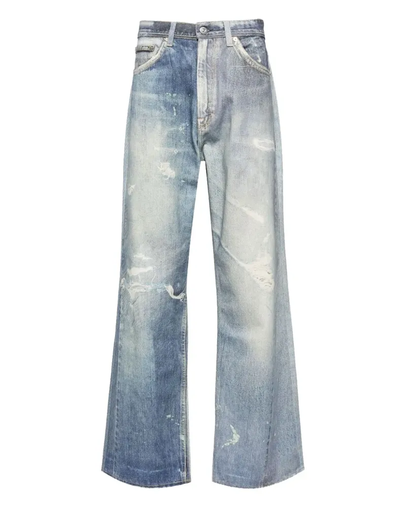 Our Legacy Third Cut Jeans mit Print - Blau Blau