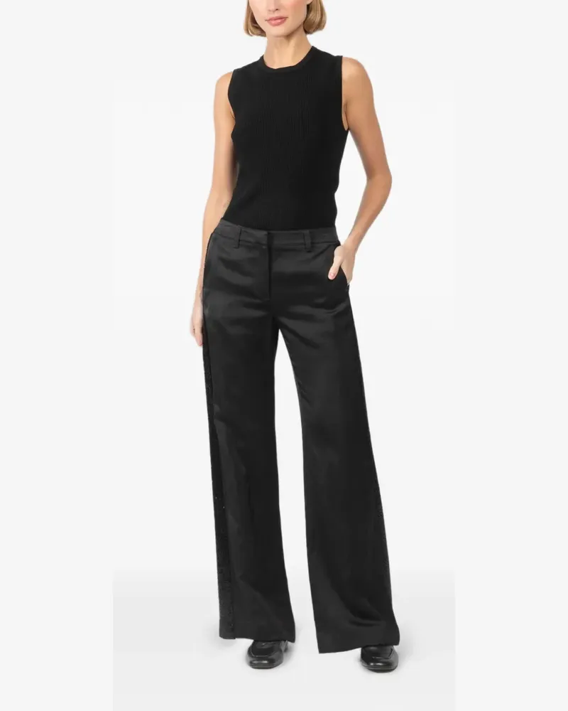 Veronica Beard ribbed sleeveless top - Schwarz Schwarz