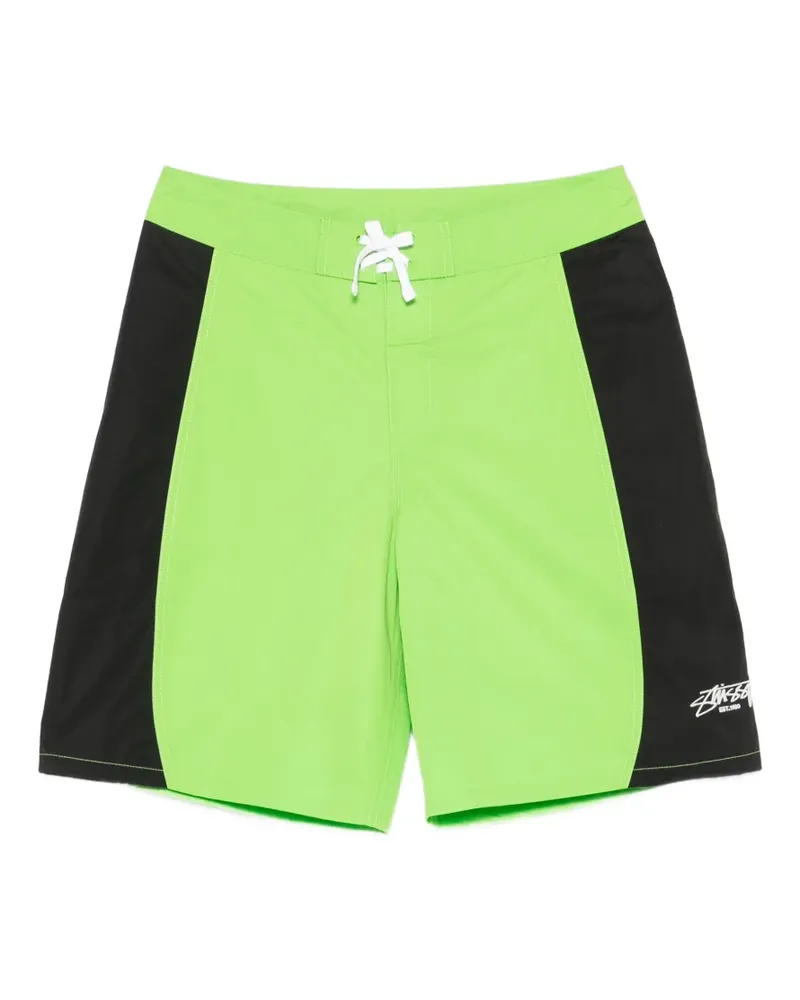 Stüssy colourblock shorts - Grün Grün