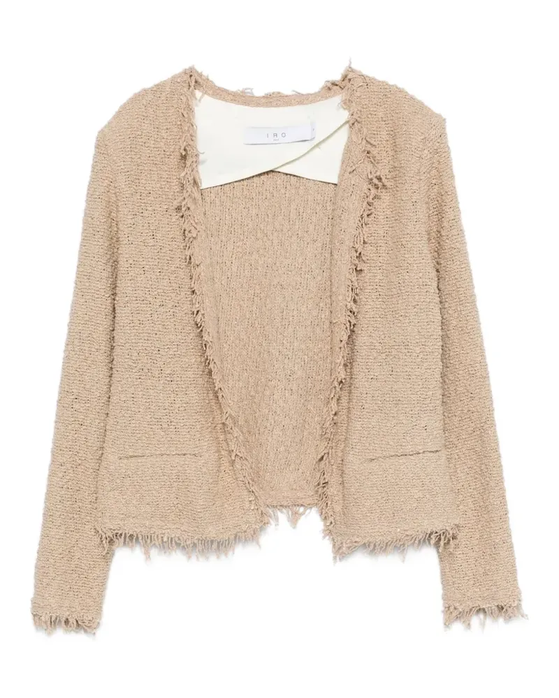 IRO Shavani fringed jacket - Nude Nude
