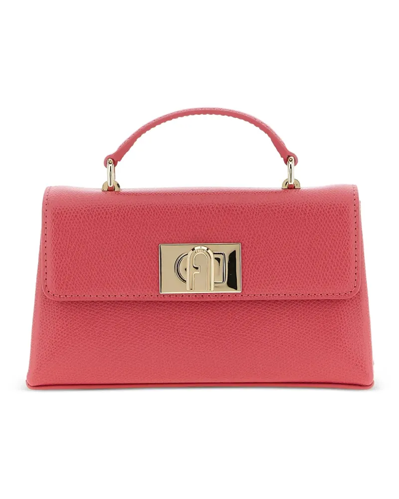 Furla mini 1927 leather tote bag - Rosa Rosa