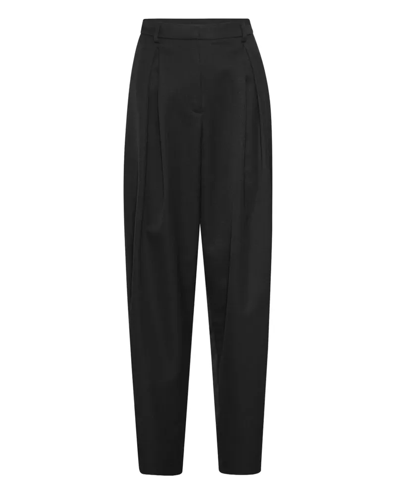 ROTATE Birger Christensen Klassische Bundfaltenhose - Schwarz Schwarz